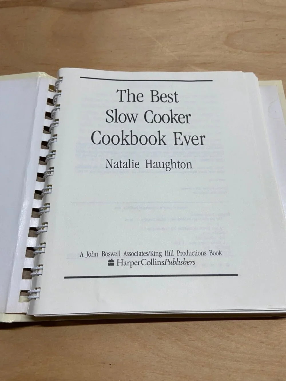 The Best Slow Cooker Cookbook Ever by Natalie Haughton 1995 Hardcover Recipes